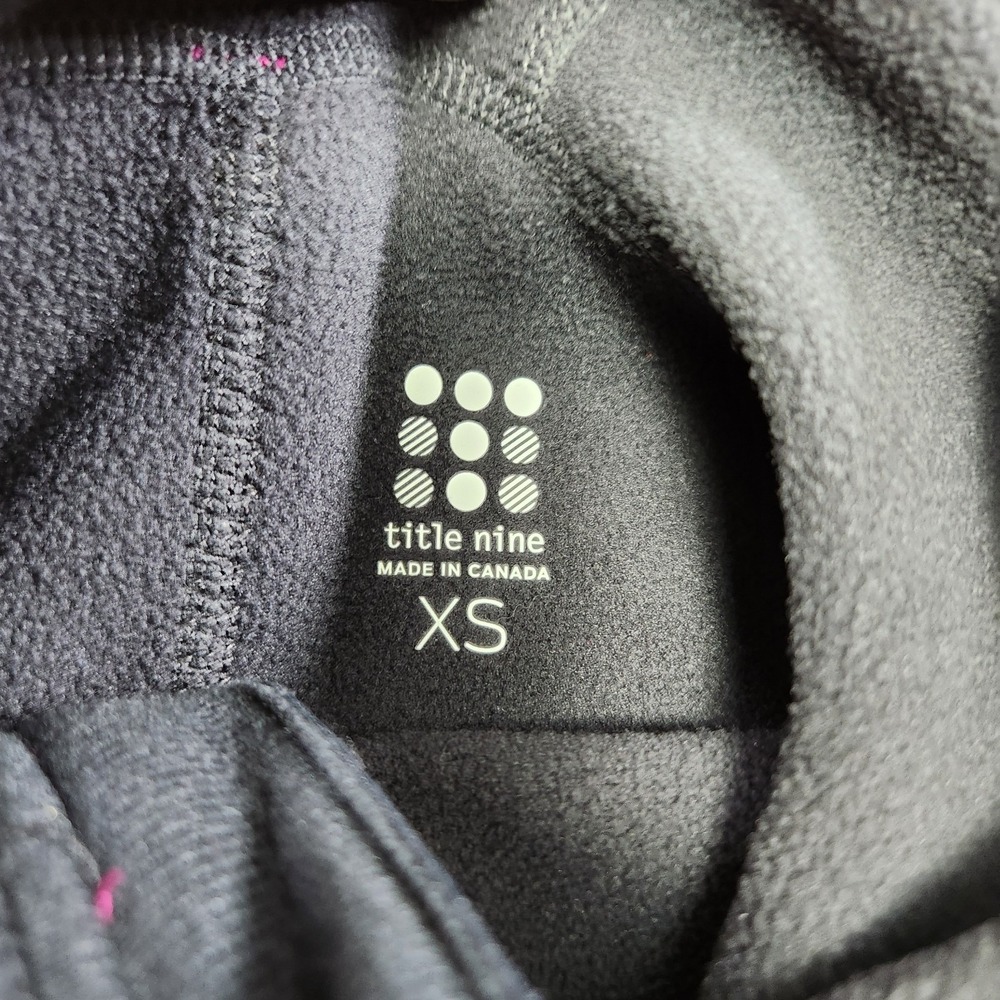 Title Nine Jacket Women XS Full Zip Heather Gray Fleece Golf Hoodie Performance - Picture 6 of 9